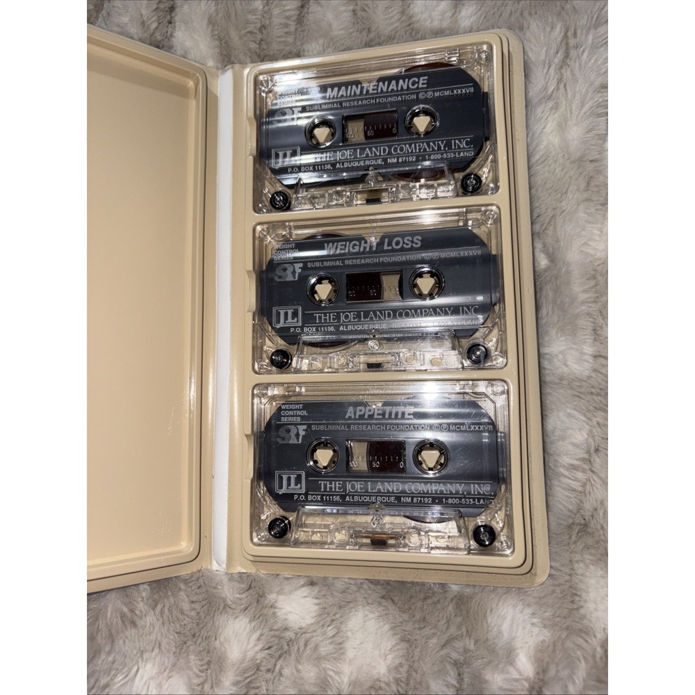 The Joe Land Company Subliminal 3 Cassettes Weight Loss Maintenance Appetite